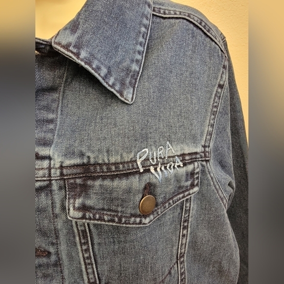 NWT Pura Vida Ladies Denim Jean Jacket - Picture 3 of 7
